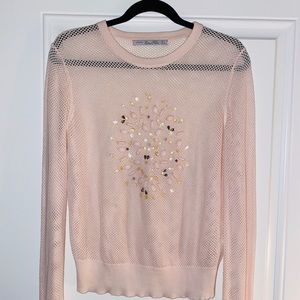 Light sweater with elegant jewelry pattern ❤️